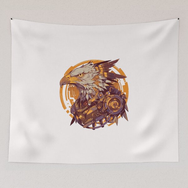 Item preview, Cyber eagle // eagle // Cool Animal // Cyber Animal // Future Animal Art // Animal Warrior // Animal Cute Art // Gaming Aesthetic stickers designed and sold by SMARTKIT  DESIGNAGENCY.