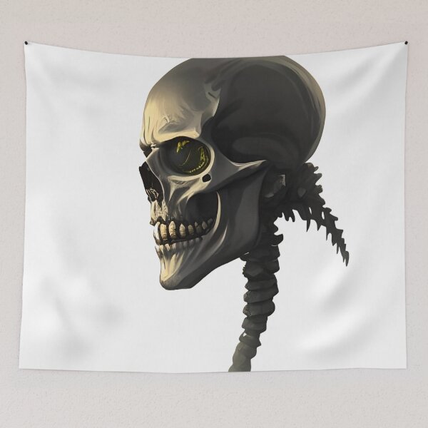 Item preview, Futuristic Mechanical Skull with Glowing Eye designed and sold by SoulGame.