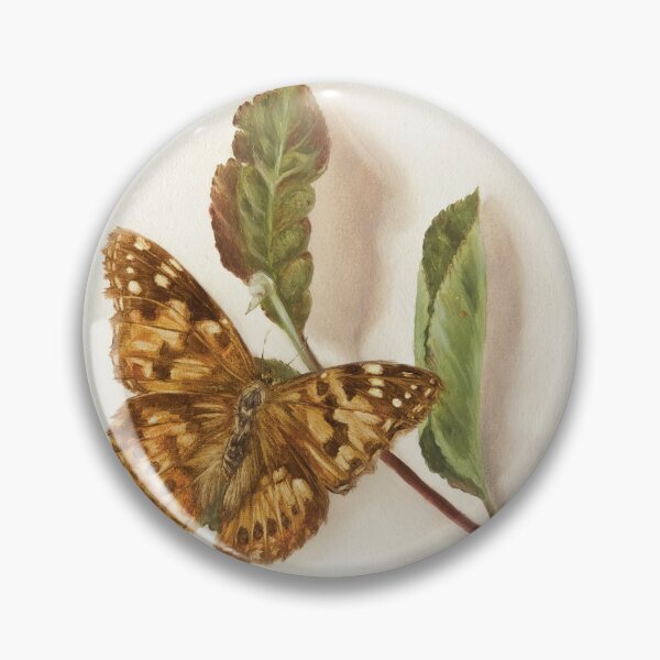 Item preview, Painted Lady butterfly on rowan branch designed and sold by LigneaLuna.