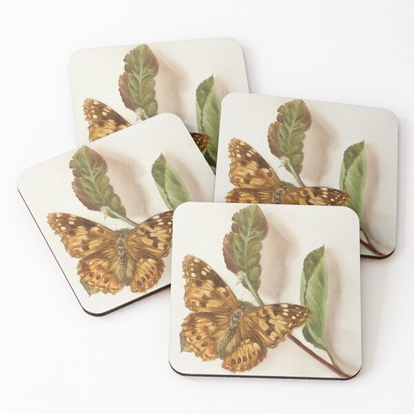 Item preview, Painted Lady butterfly on rowan branch designed and sold by LigneaLuna.