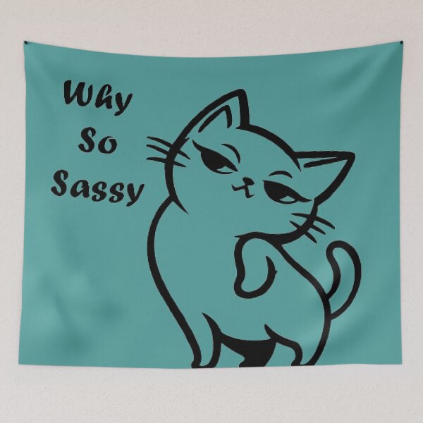 Item preview, Sassy Cat : minimalistic and Funny  designed and sold by LoveDesignMania.