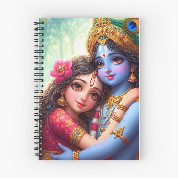 Item preview, Beautiful Radha Krishna Hugging Each Other designed and sold by VrindaArts.