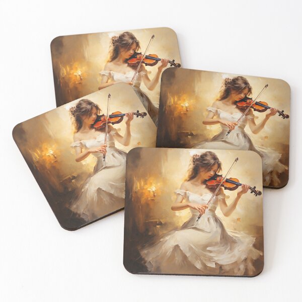 Item preview, girl and violin designed and sold by redmoon64.