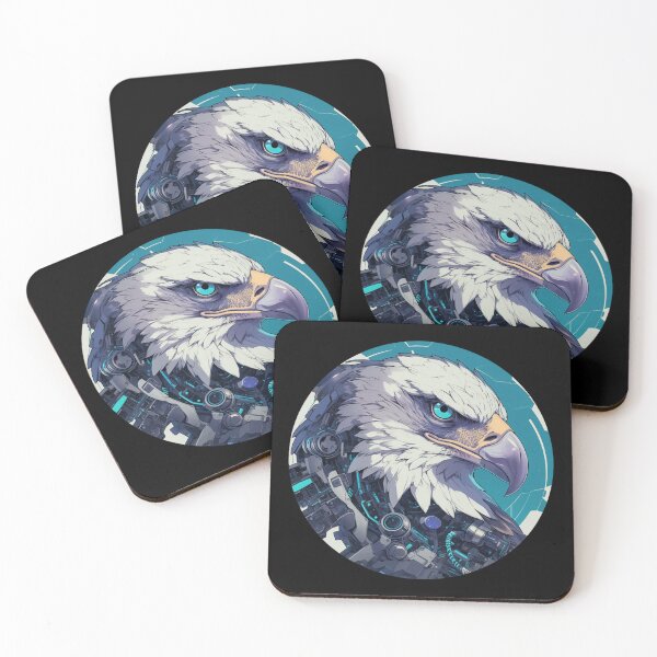 Item preview, Cyber eagle // eagle // Cool Animal // Cyber Animal // Future Animal Art // Animal Warrior // Animal Cute Art // Gaming Aesthetic stickers designed and sold by SMARTKIT  DESIGNAGENCY.