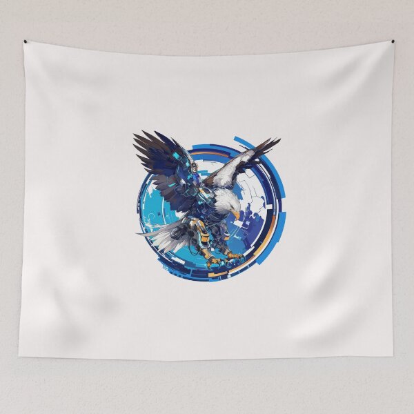 Item preview, Cyber eagle // eagle // Cool Animal // Cyber Animal // Future Animal Art // Animal Warrior // Animal Cute Art // Gaming Aesthetic stickers designed and sold by SMARTKIT  DESIGNAGENCY.