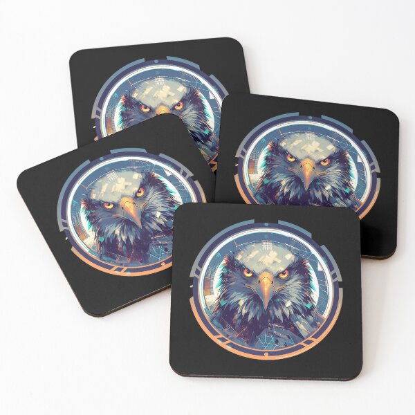 Item preview, Cyber eagle // eagle // Cool Animal // Cyber Animal // Future Animal Art // Animal Warrior // Animal Cute Art // Gaming Aesthetic stickers designed and sold by SMARTKIT  DESIGNAGENCY.