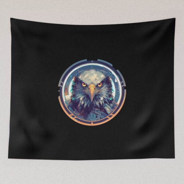 Item preview, Cyber eagle // eagle // Cool Animal // Cyber Animal // Future Animal Art // Animal Warrior // Animal Cute Art // Gaming Aesthetic stickers designed and sold by SMARTKIT  DESIGNAGENCY.