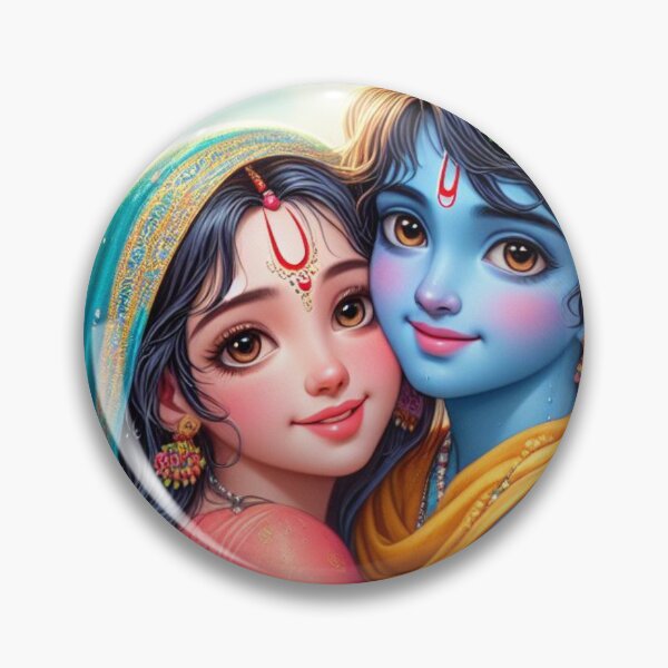 Item preview, Beautiful Radha Krishna Hugging Each Other designed and sold by VrindaArts.