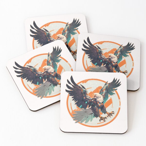 Item preview, Cyber eagle // eagle // Cool Animal // Cyber Animal // Future Animal Art // Animal Warrior // Animal Cute Art // Gaming Aesthetic stickers designed and sold by SMARTKIT  DESIGNAGENCY.