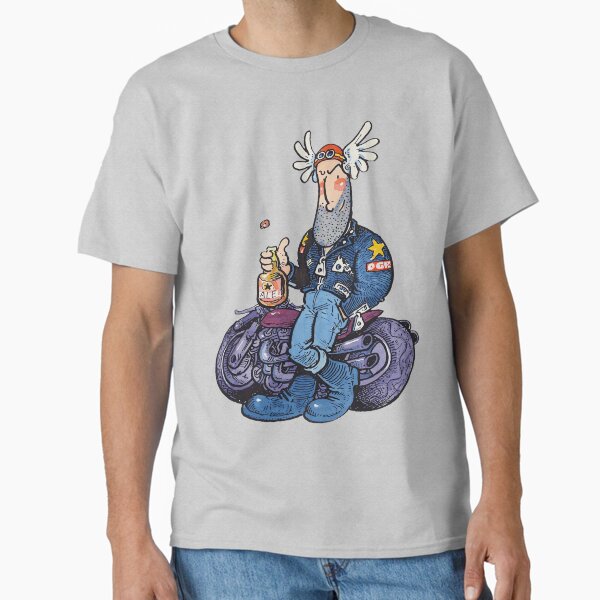 Item preview, Ogri Classic Comic Biker with Ale designed and sold by Chilled Peak.