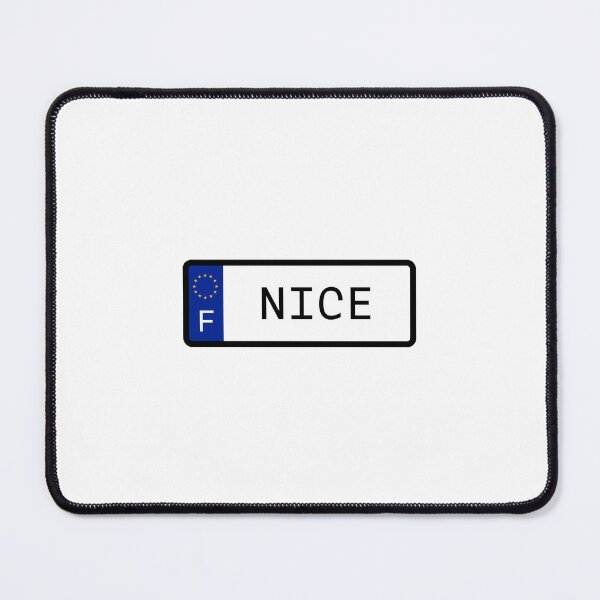Item preview, Nice France EU Number Plate designed and sold by PatchMerch.