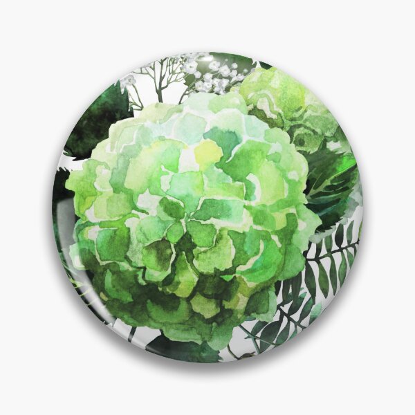 Artikelvorschau, Aquarell Hortensie Vignette entworfen und verkauft von Ekaterina Glazkova.