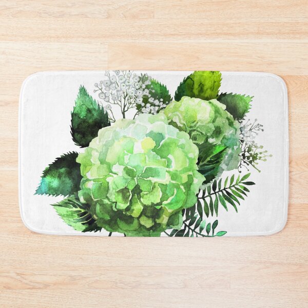 Item preview, Watercolor  hydrangea vignette designed and sold by Ekaterina Glazkova.