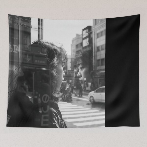 Item preview, Poetic Urban Reflection: A Journey Through Self-Discovery and City Life – Street Photography designed and sold by regnumsaturni.