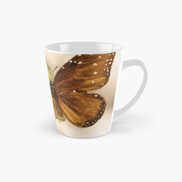 Item preview, Queen butterfly on a marshmallow plant designed and sold by LigneaLuna.