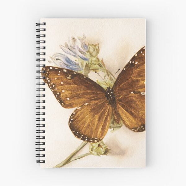 Item preview, Queen butterfly on a marshmallow plant designed and sold by LigneaLuna.