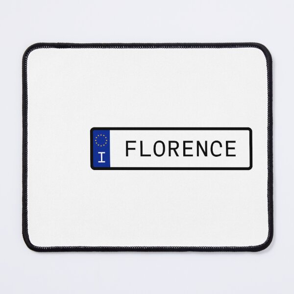 Artikelvorschau, Florenz Italien EU Nummernschild entworfen und verkauft von PatchMerch.