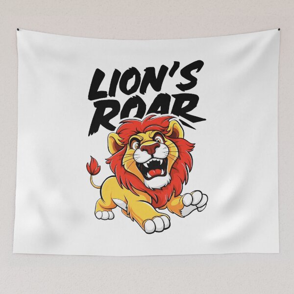 Item preview, Lion's Roar - A Symbol of Power and Authority designed and sold by SplashTastic.