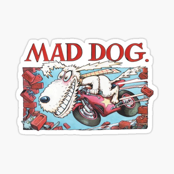 Aperçu de l'œuvre Mad Dog d'Ogri Classic Comic Biker créée et vendue par Chilled Peak.