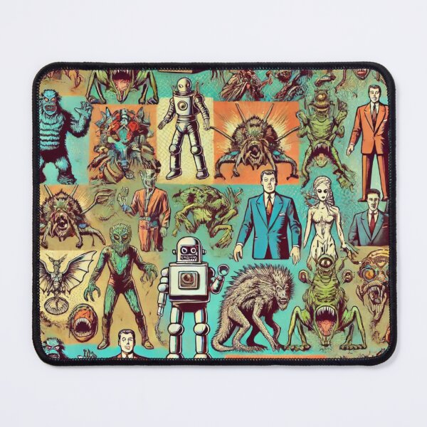Artikelvorschau, Retro-Monster-Mosaik entworfen und verkauft von Random-Reality.