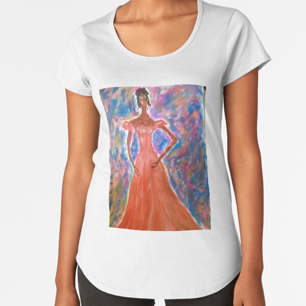 Princess In A Long Dress Premium Scoop T-Shirt