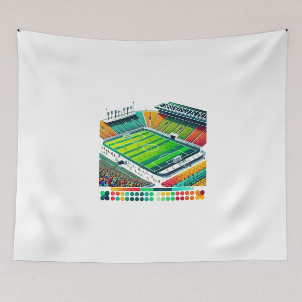 Item preview, Colorful football stadium designed and sold by ModederZukunft.