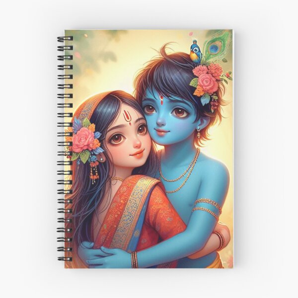 Artikelvorschau, Schöne Radha Krishna umarmt sich gegenseitig entworfen und verkauft von VrindaArts.