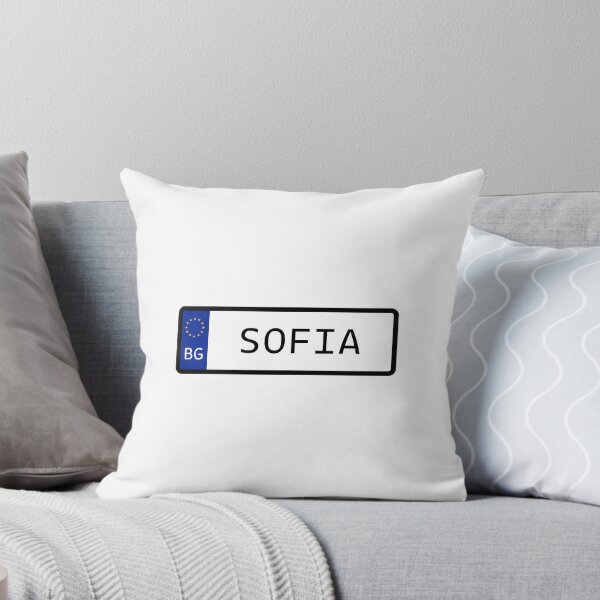 Item preview, Sofia Bulgaria EU Number Plate designed and sold by PatchMerch.