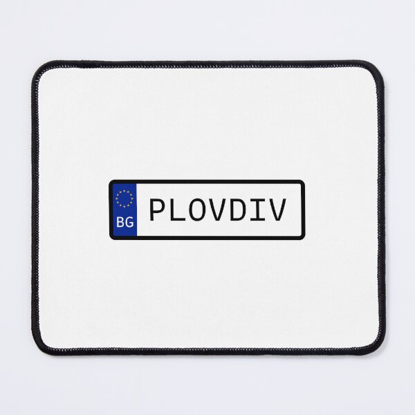 Item preview, Plovdiv Bulgaria EU Number Plate designed and sold by PatchMerch.