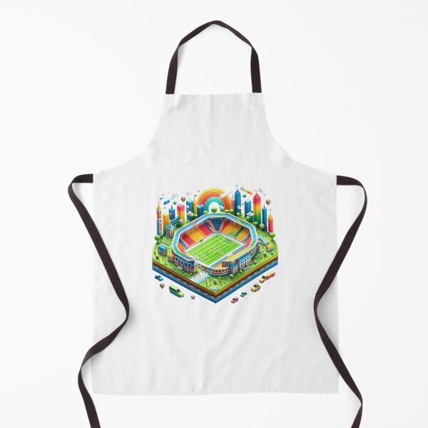 Item preview, Colorful football stadium in the city designed and sold by ModederZukunft.