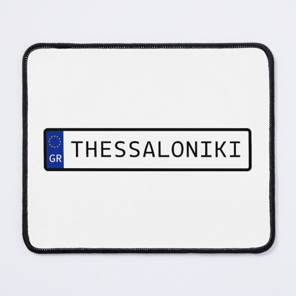 Item preview, Thessaloniki Greece EU Number Plate designed and sold by PatchMerch.