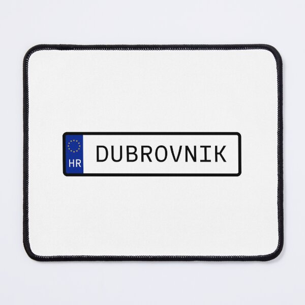 Item preview, Dubrovnik Crotia EU Number Plate designed and sold by PatchMerch.