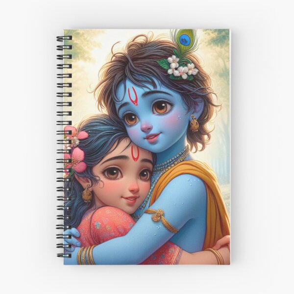 Item preview, Beautiful Radha Krishna Hugging Each Other designed and sold by VrindaArts.
