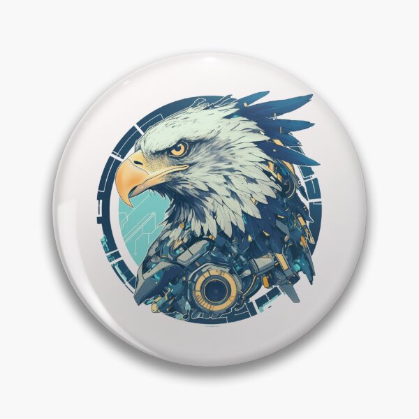Item preview, Cyber eagle // eagle // Cool Animal // Cyber Animal // Future Animal Art // Animal Warrior // Animal Cute Art // Gaming Aesthetic stickers designed and sold by SMARTKIT  DESIGNAGENCY.