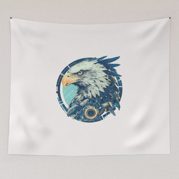 Item preview, Cyber eagle // eagle // Cool Animal // Cyber Animal // Future Animal Art // Animal Warrior // Animal Cute Art // Gaming Aesthetic stickers designed and sold by SMARTKIT  DESIGNAGENCY.