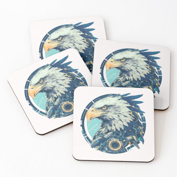 Item preview, Cyber eagle // eagle // Cool Animal // Cyber Animal // Future Animal Art // Animal Warrior // Animal Cute Art // Gaming Aesthetic stickers designed and sold by SMARTKIT  DESIGNAGENCY.