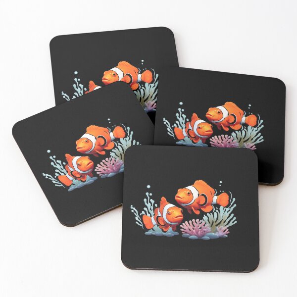 Item preview, Clownfishes among anemones. Underwater artwork.Cartoon drawing style designed and sold by Andrey-Myagkov.