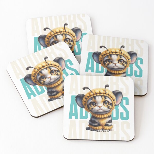 Item preview, Adorbs BumbleBee Kitten in Watercolor Paint designed and sold by EmeraldCauldren.
