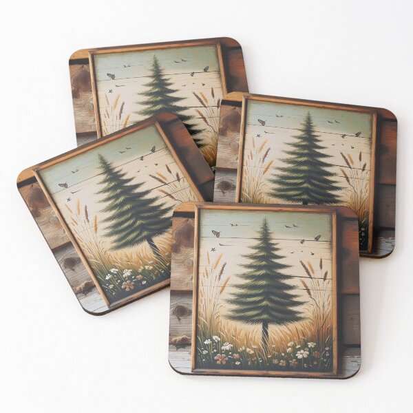 Item preview, Pine treee painting designed and sold by Thedigital91.