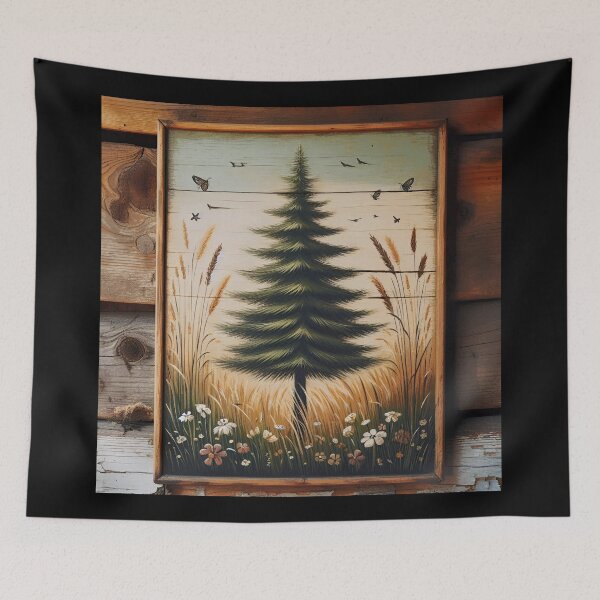 Item preview, Pine treee painting designed and sold by Thedigital91.