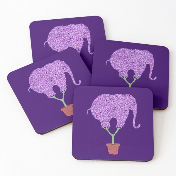 Item preview, Flower Power Zen Elephant designed and sold by LiaIsabellaArt.