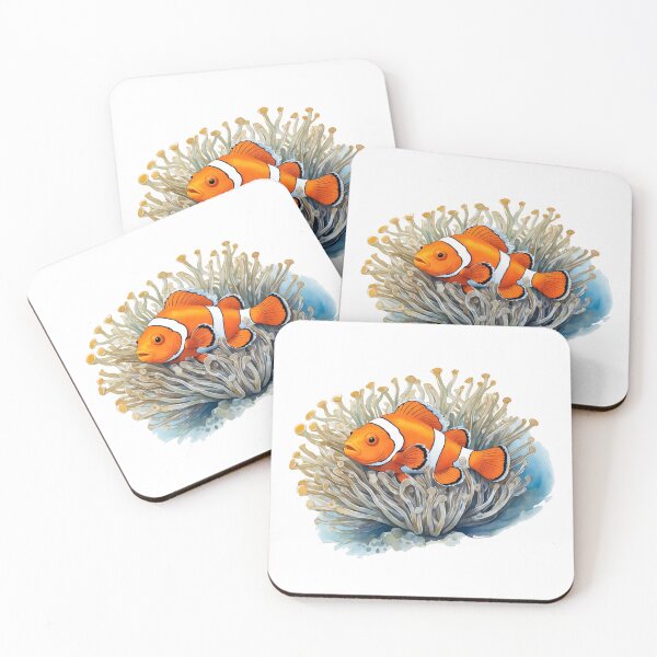 Item preview, Clownfish among anemones. Underwater artwork. Color sketch style  designed and sold by Andrey-Myagkov.