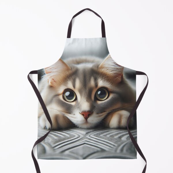 Item preview, cute cat lies with outstretched paws and looks with big eyes designed and sold by bernhagen.
