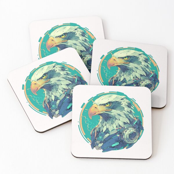 Item preview, Cyber eagle // eagle // Cool Animal // Cyber Animal // Future Animal Art // Animal Warrior // Animal Cute Art // Gaming Aesthetic stickers designed and sold by SMARTKIT  DESIGNAGENCY.