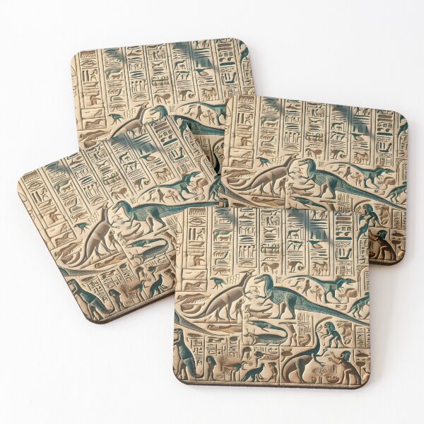 Item preview, Hieroglyphs with Dinosaurs: Unique Art Design designed and sold by PandaTShirtShop.