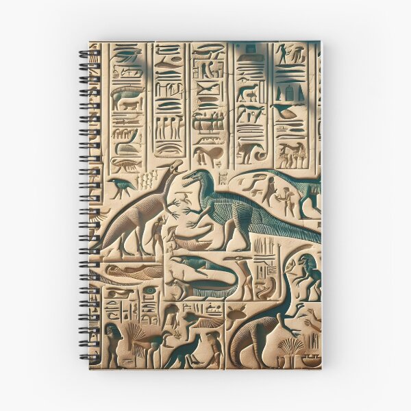 Item preview, Hieroglyphs with Dinosaurs: Unique Art Design designed and sold by PandaTShirtShop.