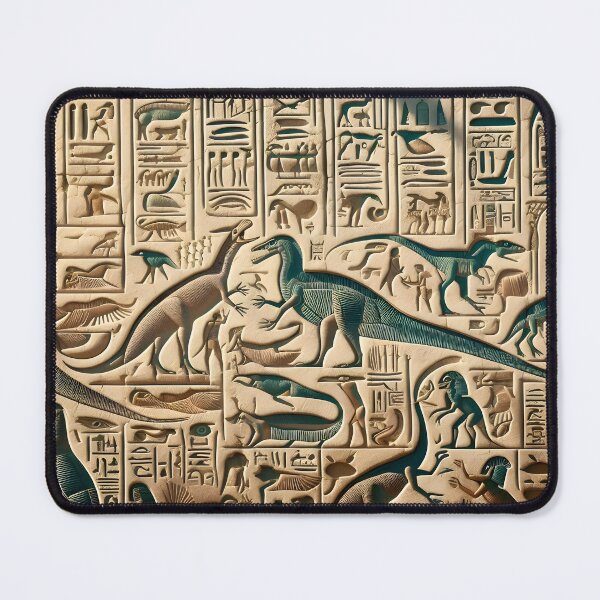 Item preview, Hieroglyphs with Dinosaurs: Unique Art Design designed and sold by PandaTShirtShop.