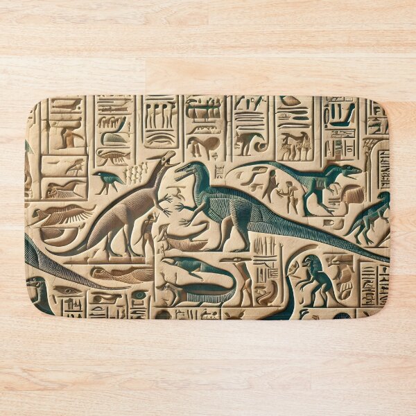 Item preview, Hieroglyphs with Dinosaurs: Unique Art Design designed and sold by PandaTShirtShop.
