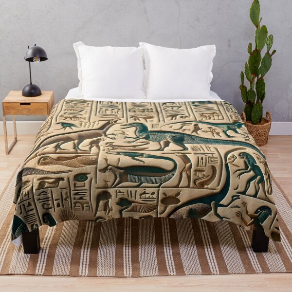 Item preview, Hieroglyphs with Dinosaurs: Unique Art Design designed and sold by PandaTShirtShop.