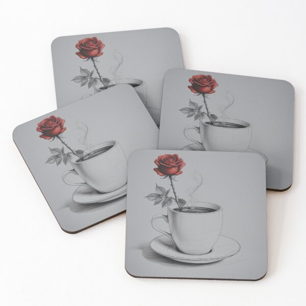 Item preview, Rose with coffee designed and sold by Nomadicx.